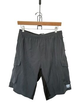 Souke Sports Men Med Gray Cycling Shorts Pockets Elastic Waist Athletic Outdoors